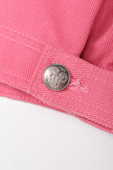 Recess Designer Consignment Vintage O for Ozbek Shrunken Bull Taurus Denim Jacket Los Angeles Resale