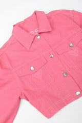 Recess Designer Consignment Vintage O for Ozbek Shrunken Bull Taurus Denim Jacket Los Angeles Resale