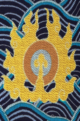 Recess Los Angeles Vintage Palata Pepoli Japanese Woodblock Print Silk Jersey Dress