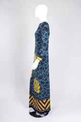 Recess Los Angeles Vintage Argos Dini 1970s Palata Pepoli Japanese Woodblock Print Silk Jersey Dress