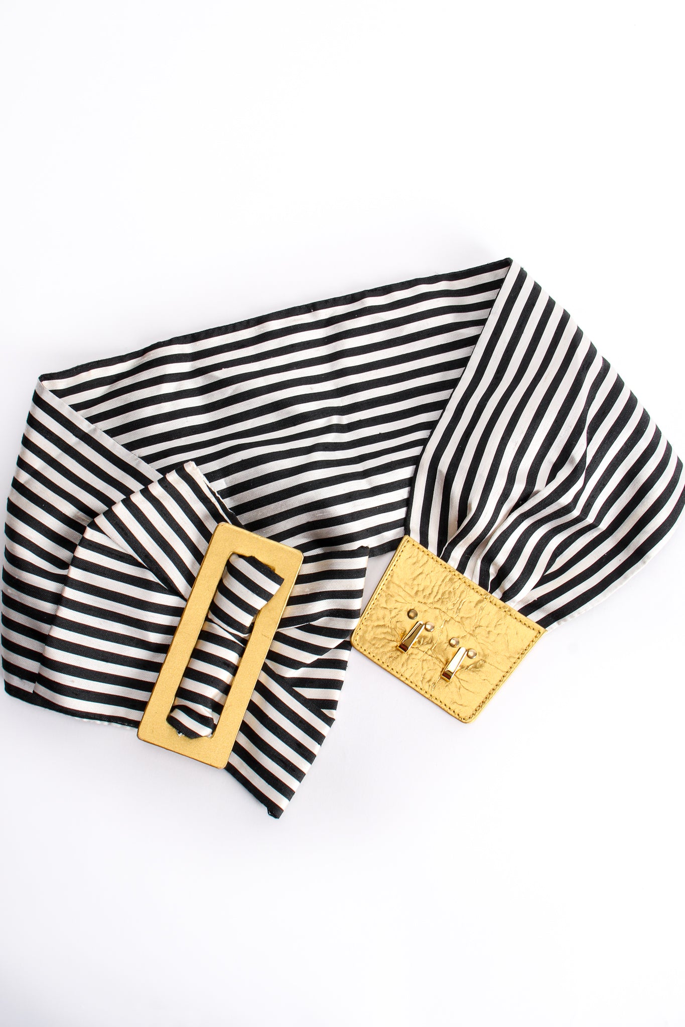 Vintage Paloma Picasso Striped Silk Bow Belt at Recess Los Angeles