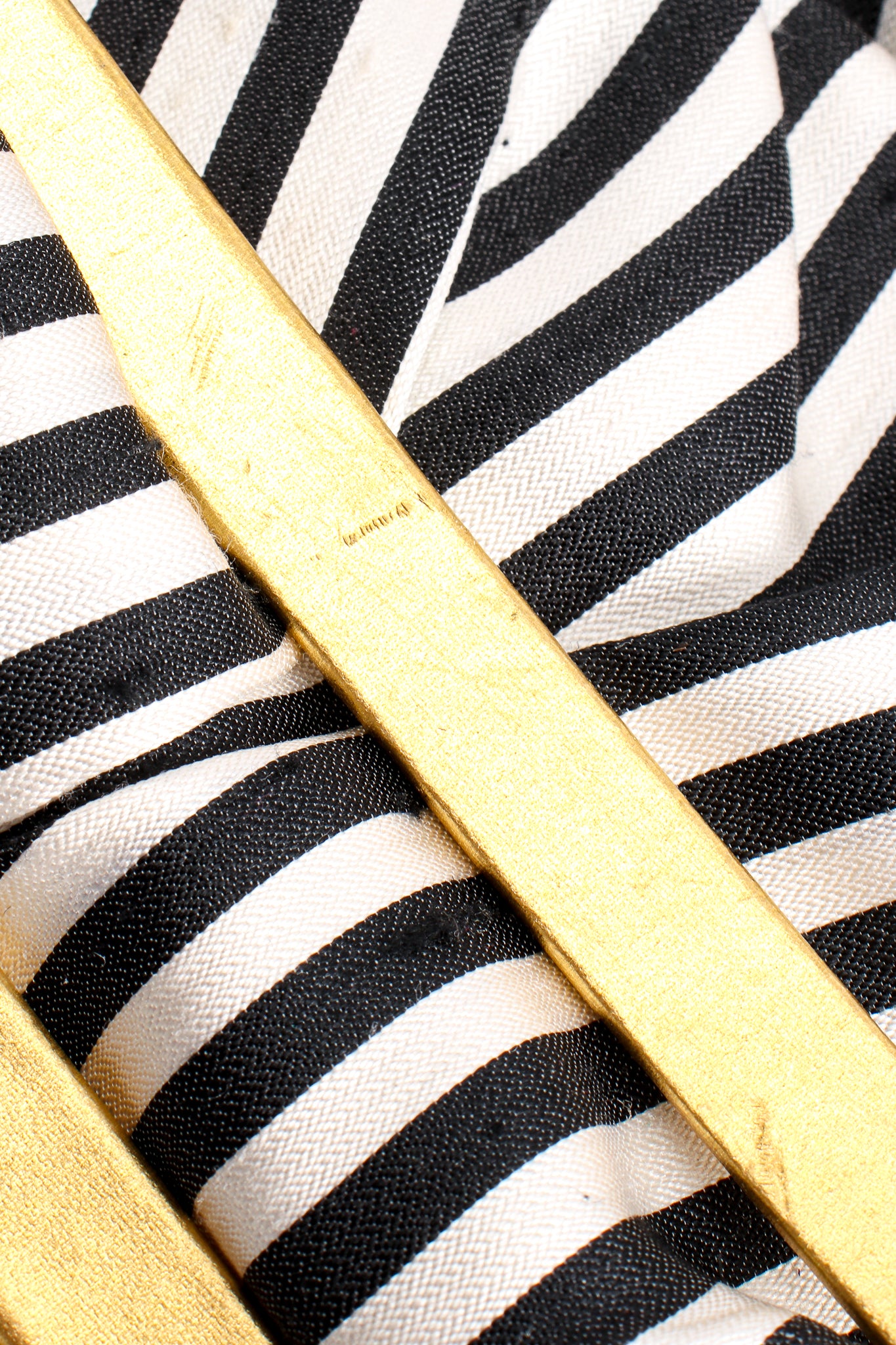 Vintage Paloma Picasso Striped Silk Bow Belt buckle wear at Recess Los Angeles