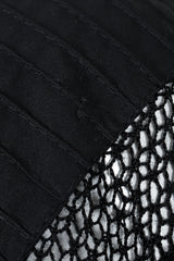 Vintage Tachi Castillo Mexican Crochet Stripe Peasant Dress broken thread