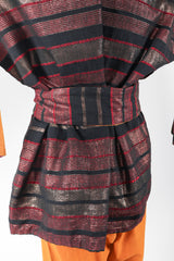 Recess Los Angeles Vintage Paris 27 Metallic Kimono Jacket & Pant Lounge Set