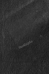 Recess Vintage Pat Hicks Calf Hair Trim Black Leather Trench Coat, Residue 4