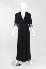 Recess Los Angeles Vintage Michael Maiello Pat Richards Pleated Chiffon Negligée Jumpsuit