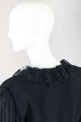 Recess Los Angeles Vintage Michael Maiello Pat Richards Pleated Chiffon Negligée Jumpsuit