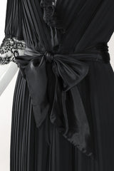 Recess Los Angeles Vintage Michael Maiello Pat Richards Pleated Chiffon Negligée Jumpsuit