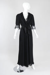 Recess Los Angeles Vintage Michael Maiello Pat Richards Pleated Chiffon Negligée Jumpsuit