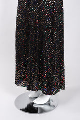 Recess Los Angeles Vintage Pat Sandler Sheer Rainbow Sequin Layered Dress