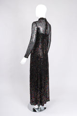 Recess Los Angeles Vintage Pat Sandler Sheer Rainbow Sequin Layered Dress