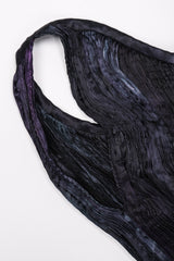 Recess Los Angeles Vintage Patricia Lester Pleated Silk Draped One-Shoulder Dress