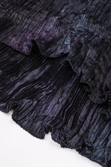 Recess Los Angeles Vintage Patricia Lester Pleated Silk Draped One-Shoulder Dress