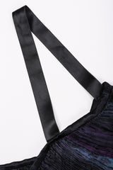 Recess Los Angeles Vintage Patricia Lester Pleated Silk Draped One-Shoulder Dress