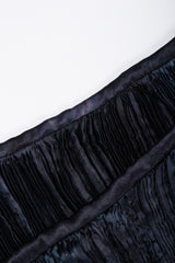 Recess Los Angeles Vintage Patricia Lester Pleated Silk Draped One-Shoulder Dress