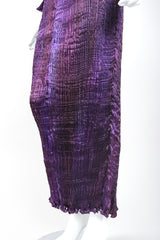 Recess Designer Consignment Vintage Charles Patricia Lester Pleated Silk Ripple Dress Los Angeles Resale Mariano Fortuny