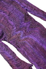 Recess Designer Consignment Vintage Charles Patricia Lester Pleated Silk Ripple Dress Los Angeles Resale Mariano Fortuny