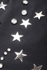 Recess Los Angeles Vintage Patrick Kelly Shooting Rare Star Crystal Button Strapless Ponte Tube Dress