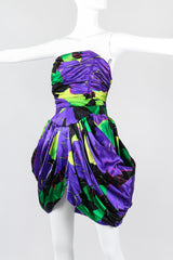 Recess Los Angeles Vintage Paul Louis Orrier Hot Tropical Print Tulip Dress