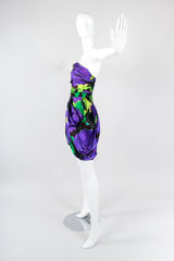 Recess Los Angeles Vintage Paul Louis Orrier Hot Tropical Print Tulip Dress