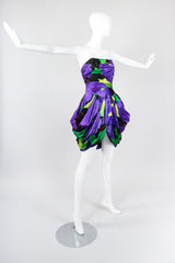 Recess Los Angeles Vintage Paul Louis Orrier Hot Tropical Print Tulip Dress