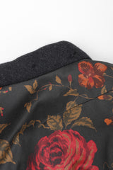 Recess Los Angeles Vintage Pauline Trigere Rose Garden Duster Coat Robe