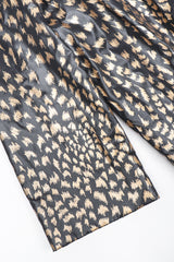 Recess Los Angeles Designer Consignment Vintage Pauline Trigere Metallic Nylon Animal Duster Coat