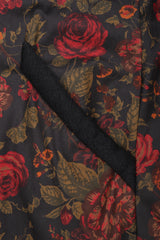 Recess Los Angeles Vintage Pauline Trigere Rose Garden Duster Coat Robe