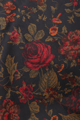 Recess Los Angeles Vintage Pauline Trigere Rose Garden Duster Coat Robe