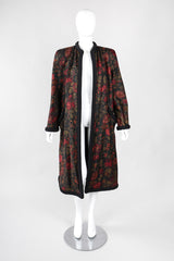 Recess Los Angeles Vintage Pauline Trigere Rose Garden Duster Coat Robe