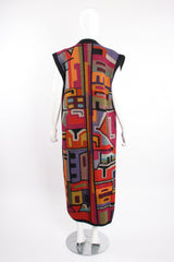 Vintage Peruvian Connection Long Knit Sweater Duster Vest on Mannequin back at Recess Los Angeles