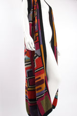 Vintage Peruvian Connection Long Knit Sweater Duster Vest on Mannequin angle at Recess Los Angeles