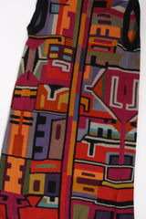 Vintage Peruvian Connection Long Knit Sweater Duster Vest back at Recess Los Angeles