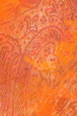 Vintage Peter Keppler Lamé Fleur Ruffle Dress silk liner detail @ Recess LA