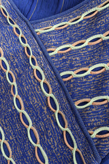 Vintage Peter Pilotto Chain Weave Tassel Dress 3D chain weaves @ Recess LA