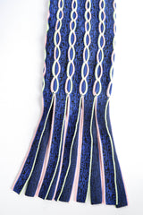 Vintage Peter Pilotto Chain Weave Tassel Dress tassel sleeves @ Recess LA