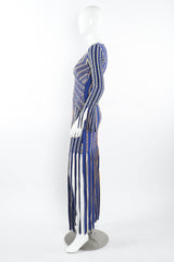 Vintage Peter Pilotto Chain Weave Tassel Dress mannequin side @ Recess LA