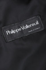 Recess Los Angeles Vintage Philippe Vallereuil Suede Leather Patchwork Fur Collar Car Coat