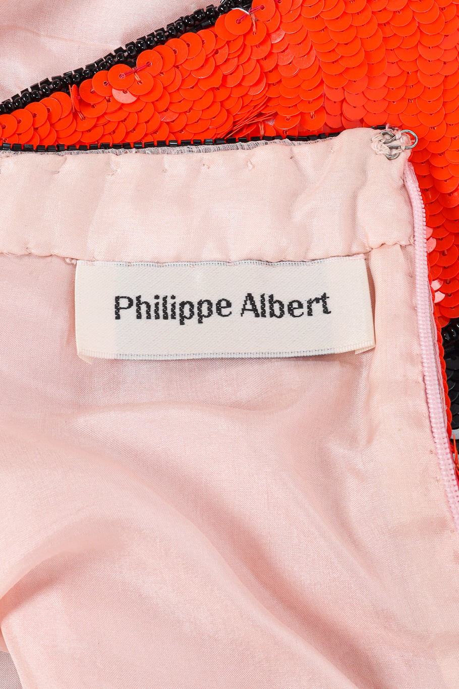 Sequined halter dress by Philippe Albert label @recessla