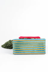 Vintage Pibra Velvet Striped Carnival Bell Bag Bottom at Recess Los Angeles