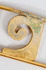 Vintage Pierre Cardin Monogram P Link Chain Belt discoloration