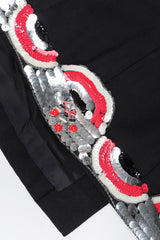 Recess Los Angeles Designer Consignment Resale Recycle Vintage Pierre Jean Rapin Sequin Hem Tunic Shift Dress