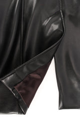 Vintage Plein Sud Jeans Double Breasted Faux Leather Blazer back vent @ Recess LA