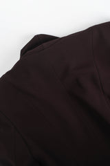 Vintage Plein Sud Mocha Shawl Fringe Jacket back @ Recess Los Angeles