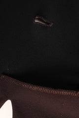 Vintage Plein Sud Mocha Shawl Fringe Jacket button hole @ Recess Los Angeles