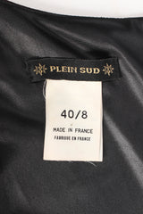 Vintage Plein Sud Leaf Stem Rhinestone Dress tag @ Recess Los Angeles