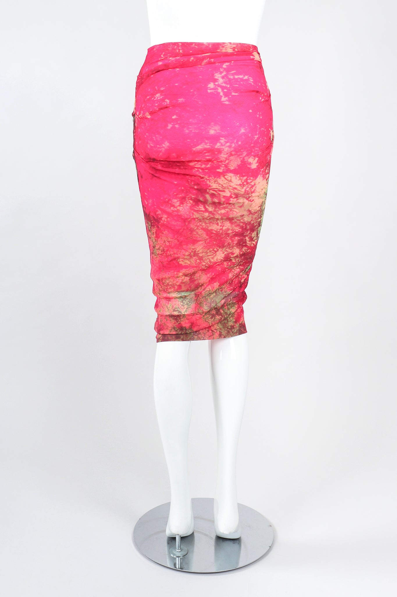 Recess Designer Consignment Vintage Plein Sud Bodycon Sheer Mesh Top & Skirt Set Outfit Ensemble Los Angeles Resale