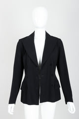 Vintage Plein Sud Open Back Blazer Front at Recess LA