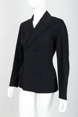 Vintage Plein Sud Open Back Blazer Front Angle at Recess LA