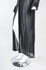 Recess Designer Consignment Vintage Plein Sud Sheer Mesh Duster Cardigan 90s Los Angeles Resale